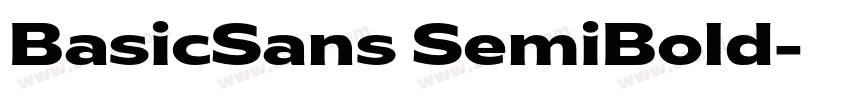 BasicSans SemiBold字体转换 BasicSans SemiBold字体转换